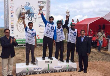 حمدان بن محمد يتوج بطلا لسباق ايطاليا للقدرة